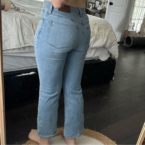 Madewell Women’s 25 Cali Demi Boot Jeans Bronson Wash Button Front - Picture 4 of 9